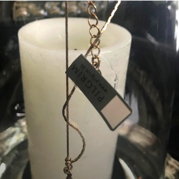 PILGRIM PK PENDULUM GOLD PLATED HANDMADE NECKLACE - Picture 5 of 7